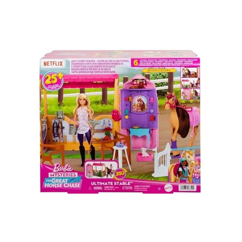 Barbie stadnina koni zestaw+lalka JDN43 /1