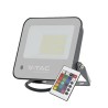 Projektor LED V-TAC 50W Czarny IP65 Pilot VT-44053 RGB+6500K 4000lm