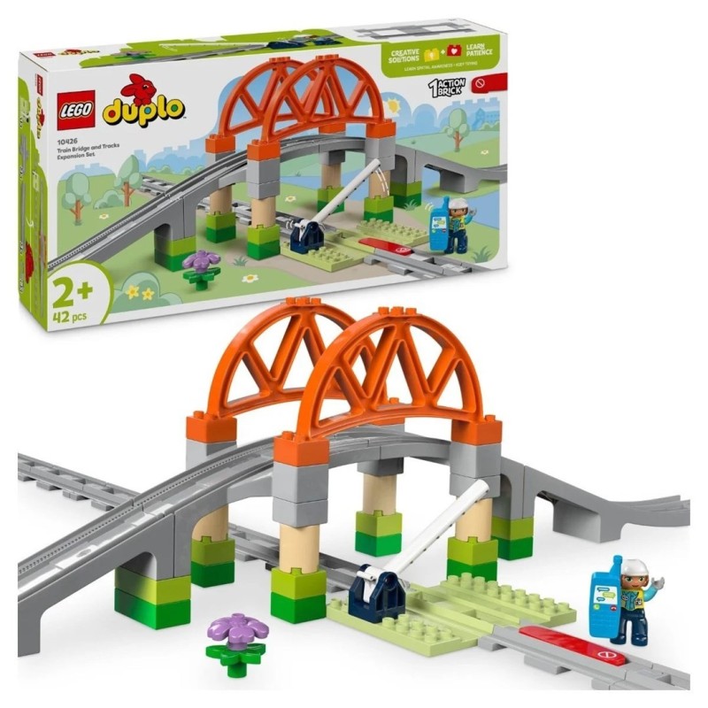 LEGO DUPLO TOWN 10426 Most i tory kolejowe - zestaw rozszerzający