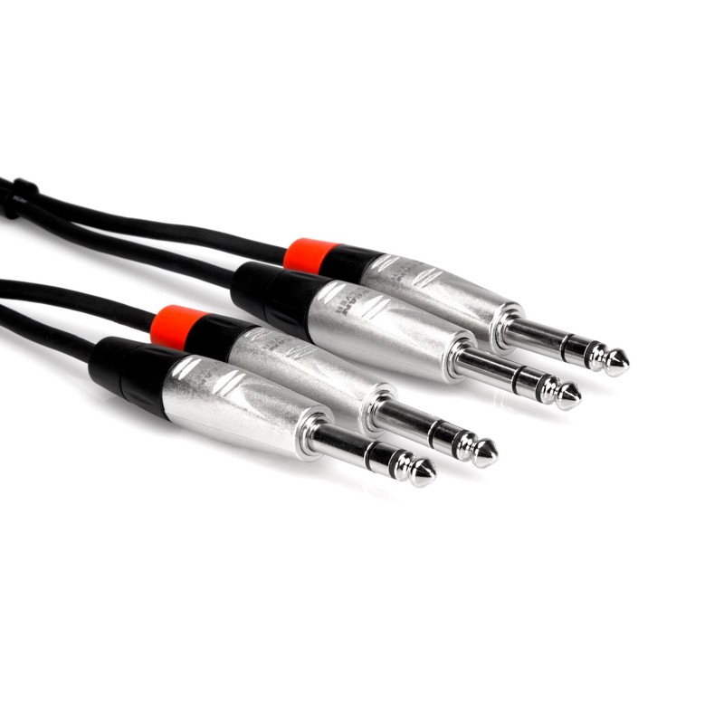 Hosa - Kabel PRO 2 x TRS 6.35mm - 2 x TRS 1.5m