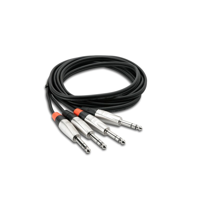 Hosa Technology HSS-010X2 kabel audio 3 m 2x 6.35 mm TRS Czarny