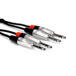 Hosa Technology HSS-010X2 kabel audio 3 m 2x 6.35 mm TRS Czarny