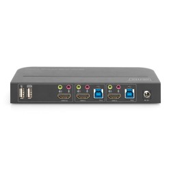 Digitus Przełącznik KVM, 2 x 1 HDMI, wyjście HDMI, USB, 4K x 2K przy 60 Hz