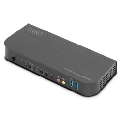 Digitus Przełącznik KVM, 2 x 1 HDMI, wyjście HDMI, USB, 4K x 2K przy 60 Hz