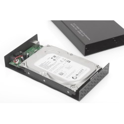 Obudowa USB 3.0 na dysk SSD/HDD 3.5" SATA IIIz zasilaczem, aluminiowa