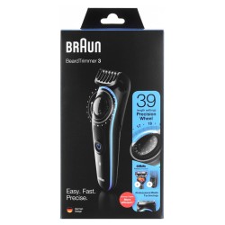 Trymer do brody BRAUN BT3240 + maszynka do golenia Gillette Fusion5 ProGlide Czarny, Niebieski