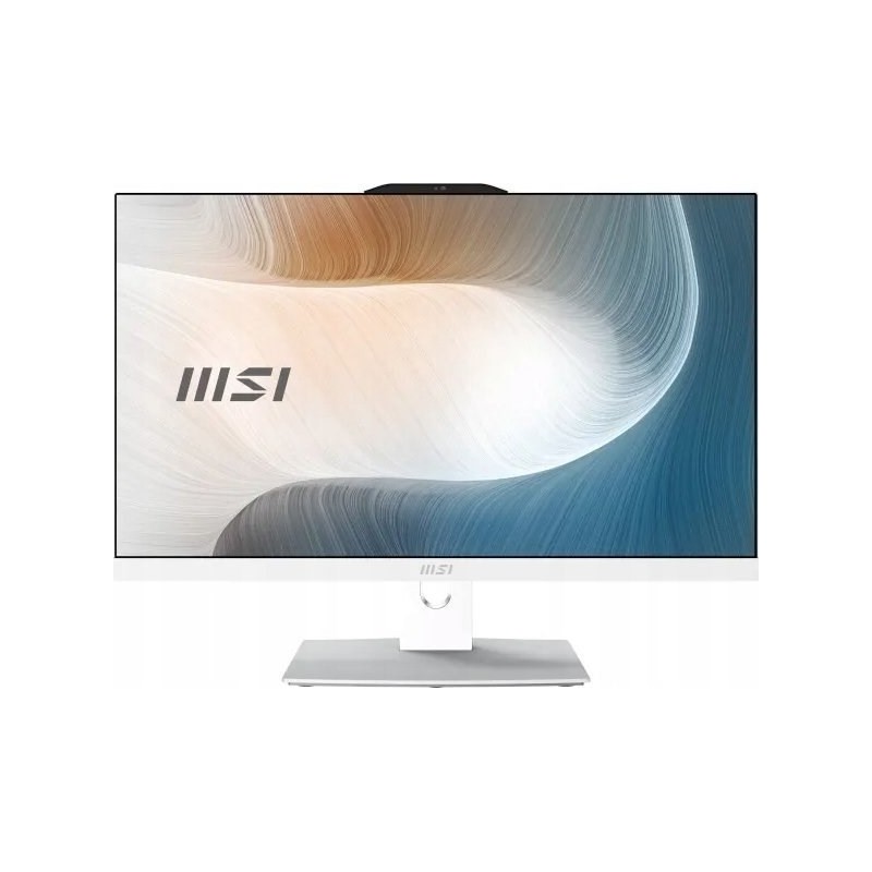 MSI AIO Modern AM242P 12M-1249XEU i3-1215U 23.8" IPS LED FHD Non-Touch Anti-Glare 8GB SSD512GB M.2 AX211 WiFi 6E NoOS WHITE