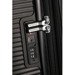 Mała kabinowa walizka American Tourister Soundbox EXP - bass black