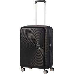 Mała kabinowa walizka American Tourister Soundbox EXP - bass black