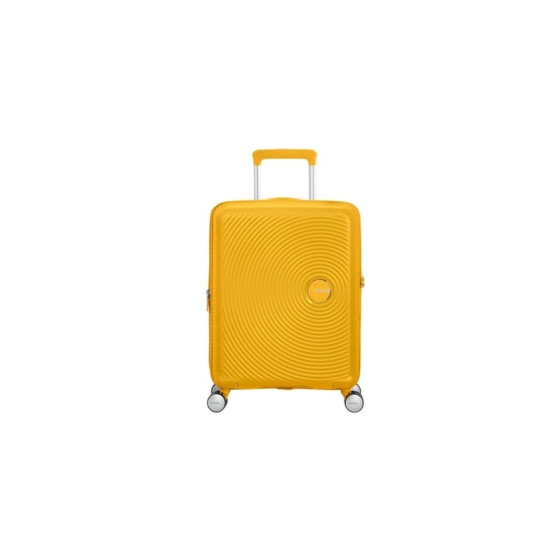 Kabinowa walizka American Tourister Soundbox EXP - golden yellow