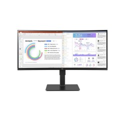 LG 34BQ77QC-B monitor komputerowy 86,4 cm (34") 3440 x 1440 px UltraWide Dual Quad HD LCD Czarny