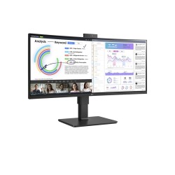 LG 34BQ77QC-B monitor komputerowy 86,4 cm (34") 3440 x 1440 px UltraWide Dual Quad HD LCD Czarny