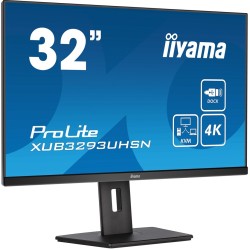 iiyama ProLite XUB3293UHSN-B5 monitor komputerowy 80 cm (31.5") 3840 x 2160 px 4K Ultra HD LCD Czarny