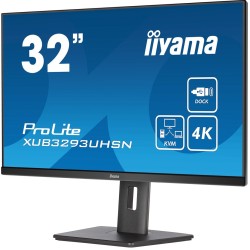 iiyama ProLite XUB3293UHSN-B5 monitor komputerowy 80 cm (31.5") 3840 x 2160 px 4K Ultra HD LCD Czarny