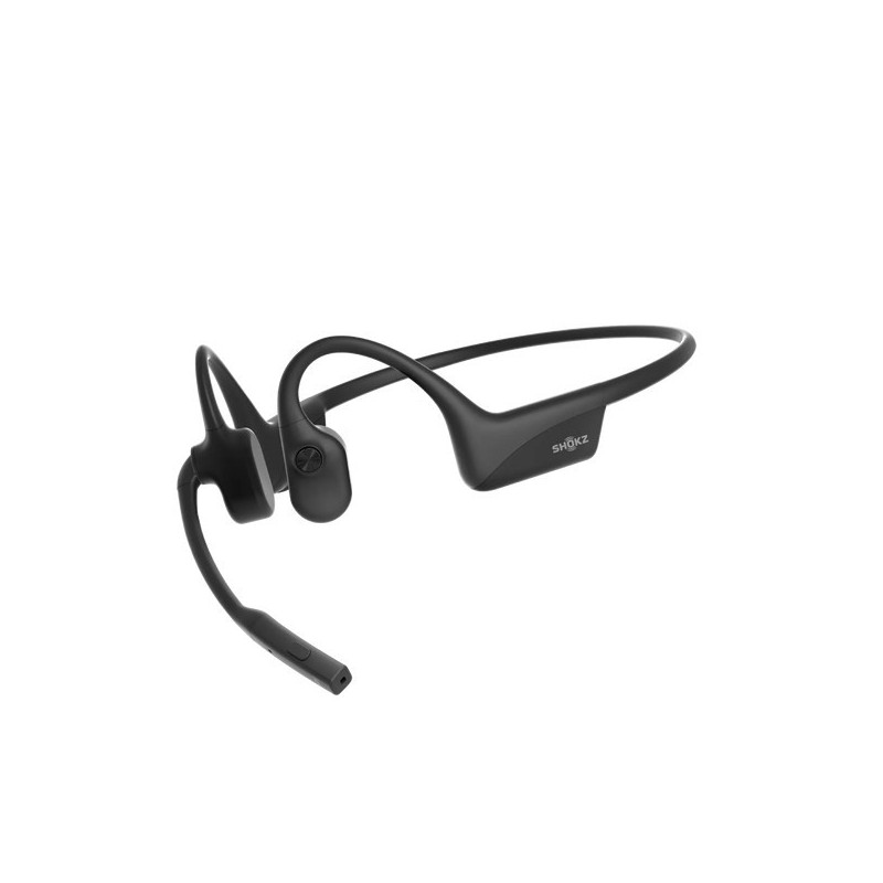 SHOKZ C110-AI-BK-EN słuchawki/zestaw słuchawkowy Bezprzewodowy Nauszny Biuro/centrum telefoniczne Bluetooth Czarny