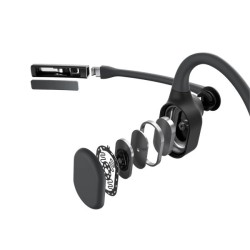 SHOKZ C110-AI-BK-EN słuchawki/zestaw słuchawkowy Bezprzewodowy Nauszny Biuro/centrum telefoniczne Bluetooth Czarny