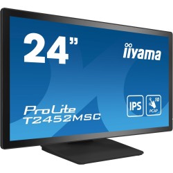 iiyama ProLite T2452MSC-B1 monitor komputerowy 60,5 cm (23.8") 1920 x 1080 px Full HD LCD Ekran dotykowy Przeznaczony dla wielu