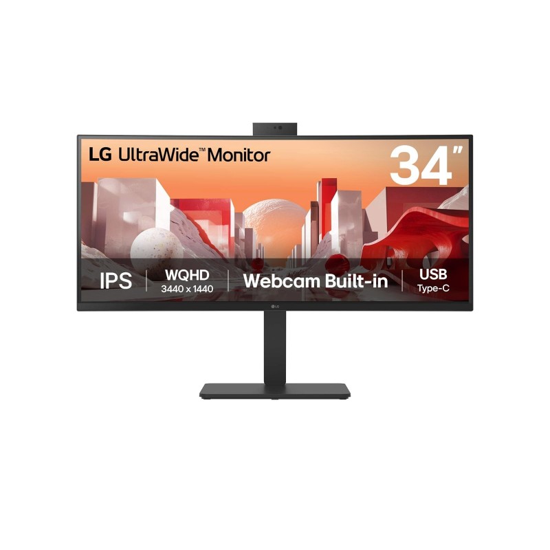 LG 34BA85QE-B monitor komputerowy 86,4 cm (34") 3440 x 1440 px Wide Quad HD LCD Czarny