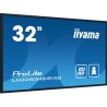 iiyama LH3260HS-B1AG signage display Cyfrowa tablica A 80 cm (31.5") LED Wi-Fi 500 cd/m2 Full HD Czarny Procesor wbudowany