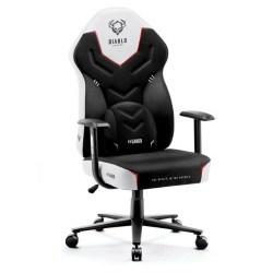 Fotel gamingowy DIABLO X-GAMER fotel czarno-biały