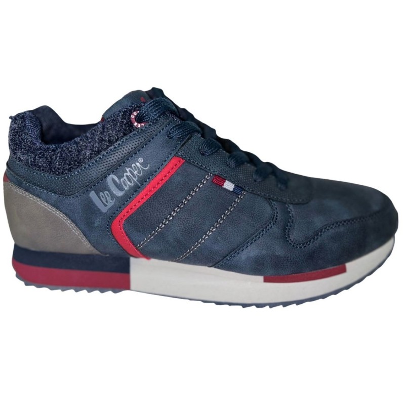 Buty męskie Lee Cooper granatowo-czerwone LCJ-21-29-0642M rozm. 45