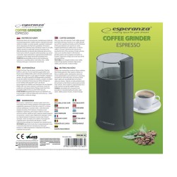 Młynek do kawy Esperanza Espresso EKC001K (160W udarowy kolor czarny)