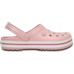 Crocs Crocband Chodaki Unisex Różowy, Biały