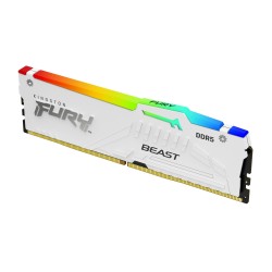 KINGSTON DDR5 32GB 6000MT/s CL36 DIMM (Kit of 2) FURY Beast White RGB EXPO