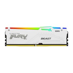 KINGSTON DDR5 32GB 6000MT/s CL36 DIMM (Kit of 2) FURY Beast White RGB EXPO