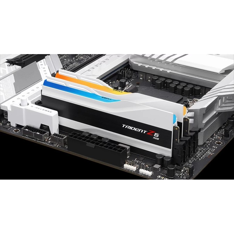 G.SKILL TRIDENT Z5 RGB DDR5 2X16GB 6400MHZ CL32 XMP3 WHITE F5-6400J3239G16GX2-TZ5RW