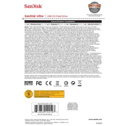 Pendrive SanDisk Cruzer Ultra SDCZ48-064G-U46 (64GB USB 3.0 kolor czarny)