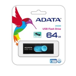 Pendrive ADATA UV220 AUV220-64G-RBKBL (64GB USB 2.0 kolor czarny)