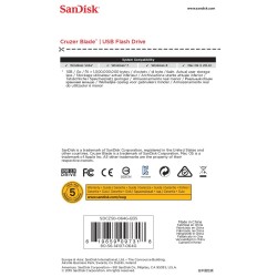 Pendrive SanDisk Cruzer Blade SDCZ50-064G-B35 (64GB USB 2.0 kolor czarny)