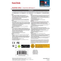 Pendrive SanDisk SDDDC2-064G-G46 (64GB USB 3.1, USB-C kolor czarny)