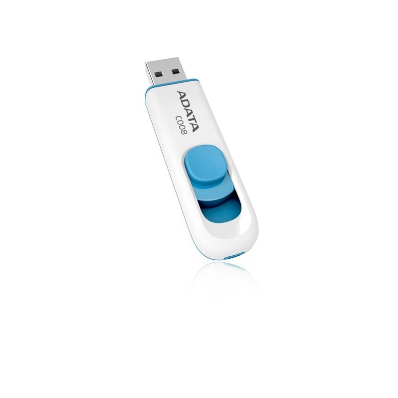 ADATA FLASHDRIVE C008 64GB USB 2.0 WHITE&BLUE