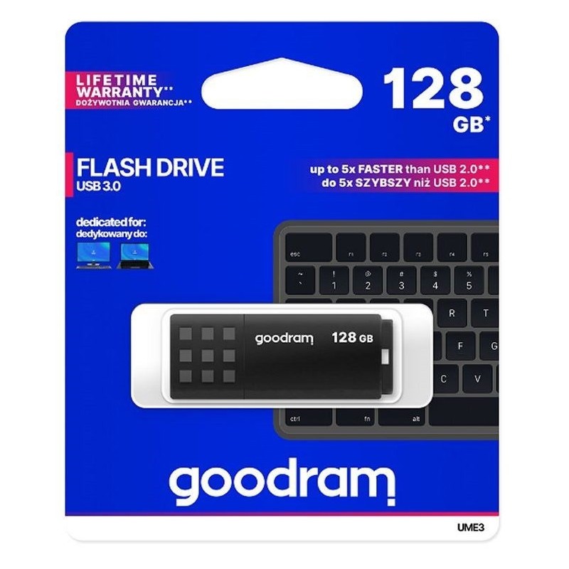 Pendrive GoodRam UME3 UME3-1280K0R11 (128GB USB 3.0 kolor czarny)