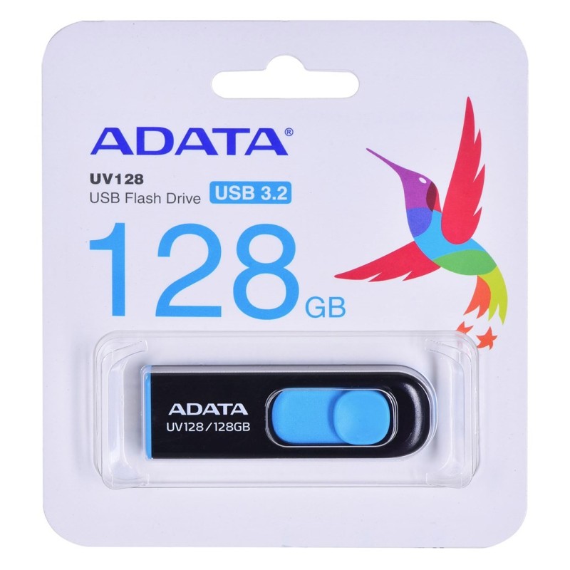 ADATA DashDrive UV128 128GB USB3.0 Black-Blue