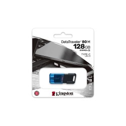 KINGSTON FLASH 128GB DataTraveler 80 M 200MB/s USB-C 3.2 Gen 1