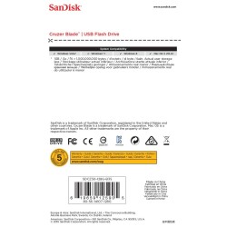 Pendrive SanDisk Cruzer Blade SDCZ50-128G-B35 (128GB USB 2.0 kolor czarny)