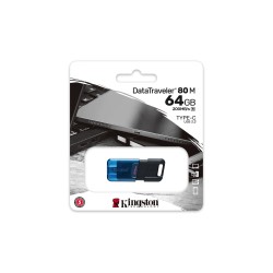 KINGSTON FLASH 64GB DataTraveler 80 M 200MB/s USB-C 3.2 Gen 1