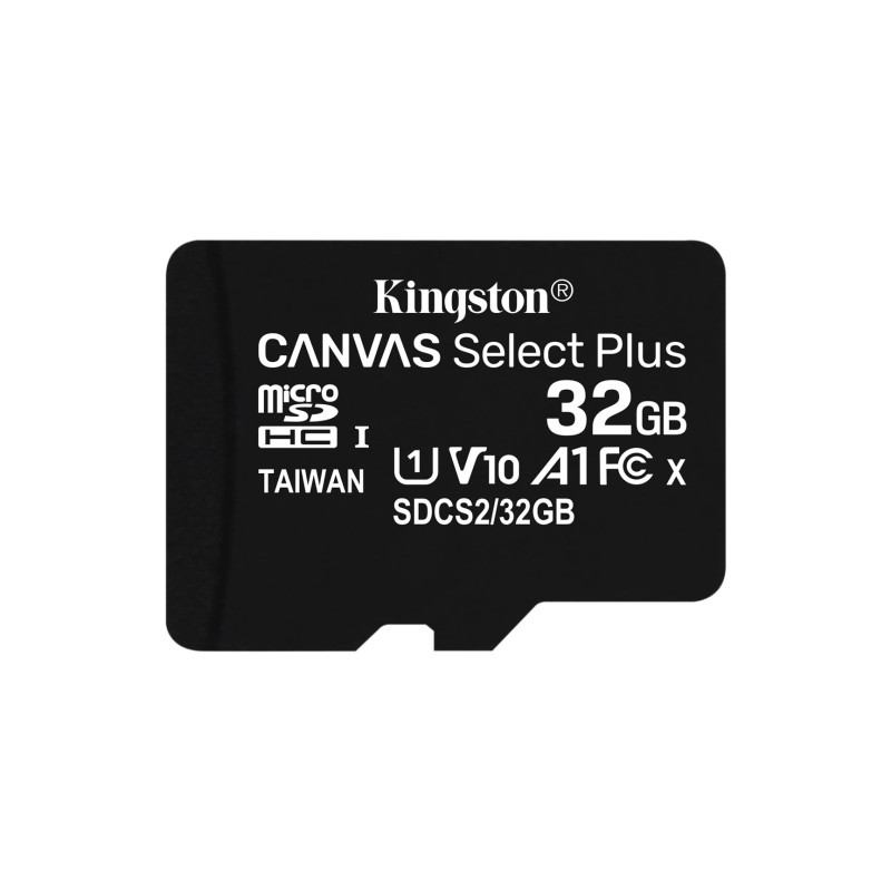 Karta pamięci z adapterem Kingston Canvas Select Plus SDCS2/32GB (32GB Class 10, Class U1, V10 + adapter)