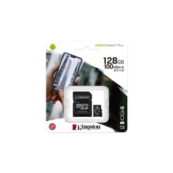 Karta pamięci z adapterem Kingston Canvas Select Plus SDCS2/128GB (128GB Class 10, Class U1, V10 + adapter)