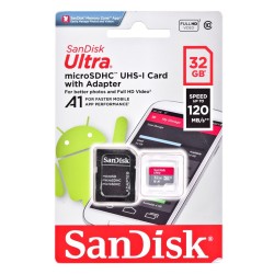 Karta Pamięci SANDISK ULTRA microSDHC 32 GB 120MB/s + ADAPTER