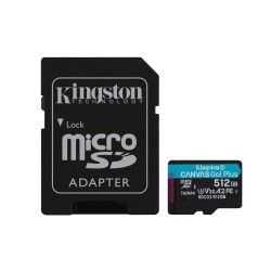 KINGSTON microSDXC Canvas Go Plus 512GB + adapter