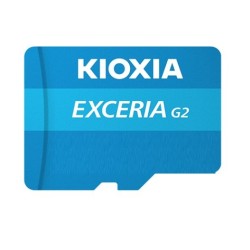 KIOXIA 256GB microSD KIOXIA Exceria (gen 2) UHS I U3 V30 with adapter