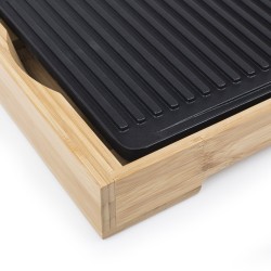 Tristar BP-2641 grill Gril Blad Prąd elektryczny Bambusowy, Czarny 2200 W