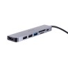 UNITEK HUB USB-C 7W1, HDMI 4K, PD 100W, 5GBPS, ALU