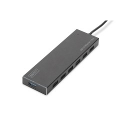 DIGITUS HUB USB 3.0/KONCENTRATOR 7XUSB 3.0 SUPERSPEED, AKTYWNY, ALUMINIUM DA-70241-1