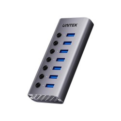 UNITEK HUB USB-A 3.0 7W1, 5GBPS Z PRZEŁĄCZNIKIEM