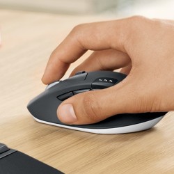 Logitech MK850 Performance klawiatura Dołączona myszka Uniwersalne RF Wireless + Bluetooth QWERTZ Niemiecki Czarny